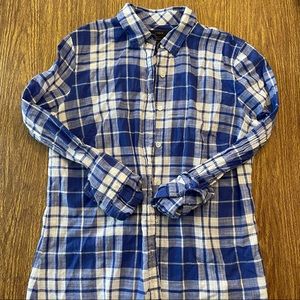 J CREW perfect fit plaid top